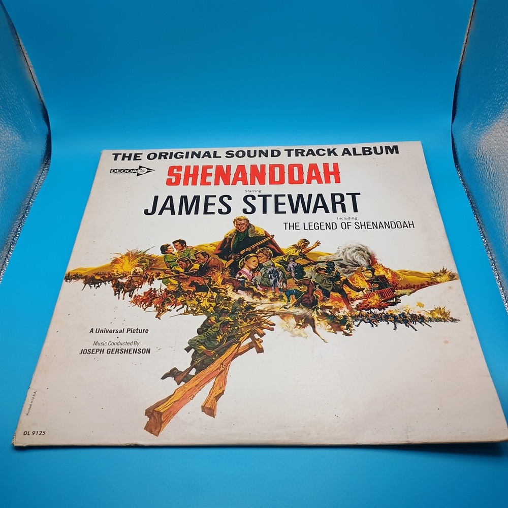 Shenandoah Movie Soundtrack Vinyl LP James Stewart Decca DL 9125 Promo 1965